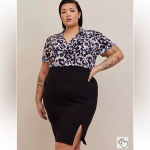 Torrid At The Knee Ponte Studio Crepe
Bodycon Navy Blue Dress Size 2X